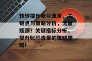 转转提升账号流量，关键点与策略分析，流量瓶颈？关键指标分析，提升账号流量的策略策略!