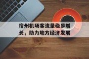 宿州机场客流量稳步增长,助力地方经济发展 宿州机场客流量稳步增长,助力地方经济发展