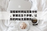 深度解析网站流量分析,掌握这五个步骤,让你的网站流量翻倍! 深度解析网站流量分析,掌握这五个步骤,让你的网站流量翻倍!