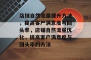 店铺自然流量提升方法,提高客户满意度与回头率,店铺自然流量优化,提高客户满意度与回头率的方法