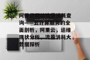 阿里云网站流量消耗查询——云计算服务的全面剖析,阿里云,运维现状分析,流量消耗大数据探析 阿里云网站流量消耗查询——云计算服务的全面剖析,阿里云,运维现状分析,流量消耗大数据探析