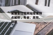 安徽全过程网站搭建特点解析,专业、高效、创新 安徽全过程网站搭建特点解析,专业、高效、创新