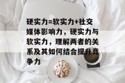 硬实力=软实力+社交媒体影响力,硬实力与软实力,理解两者的关系及其如何结合提升竞争力 硬实力=软实力+社交媒体影响力,硬实力与软实力,理解两者的关系及其如何结合提升竞争力