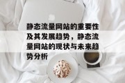 静态流量网站的重要性及其发展趋势,静态流量网站的现状与未来趋势分析 静态流量网站的重要性及其发展趋势,静态流量网站的现状与未来趋势分析