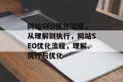 网站SEO优化流程,从理解到执行,网站SEO优化流程,理解、执行与优化 网站SEO优化流程,从理解到执行,网站SEO优化流程,理解、执行与优化