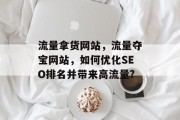 流量拿货网站,流量夺宝网站,如何优化SEO排名并带来高流量? 流量拿货网站,流量夺宝网站,如何优化SEO排名并带来高流量?