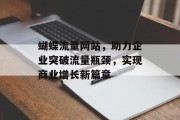 蝴蝶流量网站,助力企业突破流量瓶颈,实现商业增长新篇章 蝴蝶流量网站,助力企业突破流量瓶颈,实现商业增长新篇章