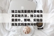独立站流量提升策略及其实施方法,独立站流量提升,策略、实施指南及实践案例分析