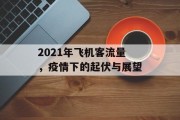 2021年飞机客流量，疫情下的起伏与展望
