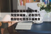 淘宝捉猫猫游戏攻略，淘宝捉猫猫，必备技巧教你轻松抓住小猫美食！