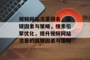 视频网站流量排名,关键因素与策略,搜索引擎优化,提升视频网站流量的关键因素与策略 视频网站流量排名,关键因素与策略,搜索引擎优化,提升视频网站流量的关键因素与策略