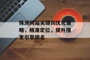 株洲网站关键词优化策略,精准定位,提升搜索引擎排名 株洲网站关键词优化策略,精准定位,提升搜索引擎排名