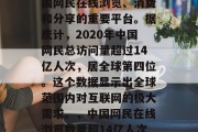 全球百强流量网站是中国网民在线浏览、消费和分享的重要平台。据统计,2020年中国网民总访问量超过14亿人次,居全球第四位。这个数据显示出全球范围内对互联网的极大需求。,中国网民在线浏览数量超14亿人次居全球第四 全球百强流量网站是中国网民在线浏览、消费和分享的重要平台。据统计,2020年中国网民总访问量超过14亿人次,居全球第四位。这个数据显示出全球范围内对互联网的极大需求。,中国网民在线浏览数量超14亿人次居全球第四