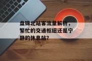 盘锦北站客流量解析,繁忙的交通枢纽还是宁静的休息站? 盘锦北站客流量解析,繁忙的交通枢纽还是宁静的休息站?