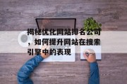 揭秘优化网站排名公司,如何提升网站在搜索引擎中的表现 揭秘优化网站排名公司,如何提升网站在搜索引擎中的表现