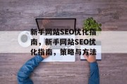 新手网站SEO优化指南,新手网站SEO优化指南,策略与方法 新手网站SEO优化指南,新手网站SEO优化指南,策略与方法
