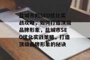 盐城市的SEO优化实战攻略,如何打造顶级品牌形象,盐城市SEO优化实战策略,打造顶级品牌形象的秘诀 盐城市的SEO优化实战攻略,如何打造顶级品牌形象,盐城市SEO优化实战策略,打造顶级品牌形象的秘诀
