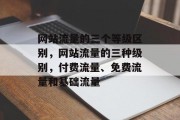 网站流量的三个等级区别,网站流量的三种级别,付费流量、免费流量和基础流量 网站流量的三个等级区别,网站流量的三种级别,付费流量、免费流量和基础流量