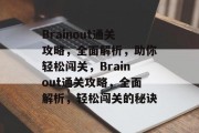 Brainout通关攻略，全面解析，助你轻松闯关，Brainout通关攻略，全面解析，轻松闯关的秘诀