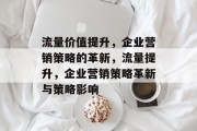 流量价值提升,企业营销策略的革新,流量提升,企业营销策略革新与策略影响
