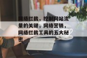 网络拦截,控制网站流量的关键,网络营销,网络拦截工具的五大秘密 网络拦截,控制网站流量的关键,网络营销,网络拦截工具的五大秘密