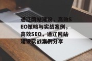 通辽网站建设,高效SEO策略与实战案例,高效SEO,通辽网站建设实战案例分享 通辽网站建设,高效SEO策略与实战案例,高效SEO,通辽网站建设实战案例分享