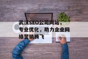 武汉SEO公司网站,专业优化,助力企业网络营销腾飞 武汉SEO公司网站,专业优化,助力企业网络营销腾飞