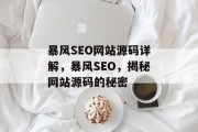 暴风SEO网站源码详解,暴风SEO,揭秘网站源码的秘密 暴风SEO网站源码详解,暴风SEO,揭秘网站源码的秘密