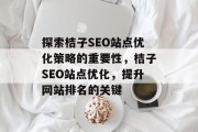 探索桔子SEO站点优化策略的重要性,桔子SEO站点优化,提升网站排名的关键 探索桔子SEO站点优化策略的重要性,桔子SEO站点优化,提升网站排名的关键
