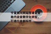 宁夏银川网站搭建企业助力企业数字化转型,打造行业新标杆 宁夏银川网站搭建企业助力企业数字化转型,打造行业新标杆