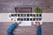 如何有效计算网站流量?,网站流量来源分析 如何有效计算网站流量?,网站流量来源分析