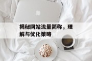 揭秘网站流量简称,理解与优化策略 揭秘网站流量简称,理解与优化策略