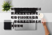如何优化旺格子网站以提高其搜索引擎排名,旺格子SEO优化指南,提升搜索引擎排名的关键策略 如何优化旺格子网站以提高其搜索引擎排名,旺格子SEO优化指南,提升搜索引擎排名的关键策略