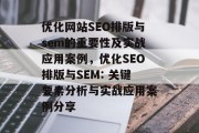 优化网站SEO排版与sem的重要性及实战应用案例，优化SEO排版与SEM: 关键要素分析与实战应用案例分享