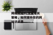 揭秘网站PC流量增长策略,如何提升你的网站访问量 揭秘网站PC流量增长策略,如何提升你的网站访问量