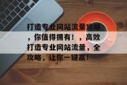 打造专业网站流量攻略,你值得拥有!,高效打造专业网站流量,全攻略,让你一键赢! 打造专业网站流量攻略,你值得拥有!,高效打造专业网站流量,全攻略,让你一键赢!