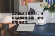 站起网站流量优化，提升站起网站流量，关键策略与技巧
