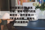 茶叶蛋第107关通关攻略，策略与技巧的完美结合，茶叶蛋第107关通关攻略，策略与技巧的双重胜利
