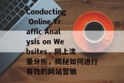 Conducting Online Traffic Analysis on Websites，网上流量分析，揭秘如何进行有效的网站营销