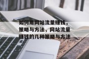 如何用网站流量赚钱,策略与方法,网站流量赚钱的几种策略与方法 如何用网站流量赚钱,策略与方法,网站流量赚钱的几种策略与方法