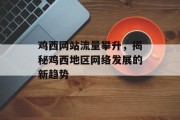 鸡西网站流量攀升,揭秘鸡西地区网络发展的新趋势 鸡西网站流量攀升,揭秘鸡西地区网络发展的新趋势