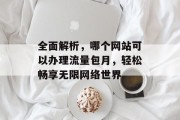 全面解析，哪个网站可以办理流量包月，轻松畅享无限网络世界