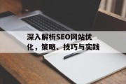 深入解析SEO网站优化,策略、技巧与实践 深入解析SEO网站优化,策略、技巧与实践