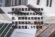 移动设备流量如何提升？5招策略助力你的微信、微博等社交媒体平台焕发新活力，提升移动设备流量，5个策略