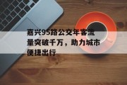 嘉兴95路公交年客流量突破千万,助力城市便捷出行 嘉兴95路公交年客流量突破千万,助力城市便捷出行