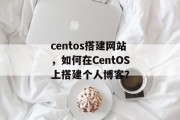 centos搭建网站,如何在CentOS上搭建个人博客? centos搭建网站,如何在CentOS上搭建个人博客?