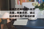 阿里巴巴如何提升自然流量，阿里巴巴，通过技术提升用户体验的策略探索
