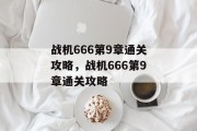 战机666第9章通关攻略,战机666第9章通关攻略 战机666第9章通关攻略,战机666第9章通关攻略