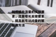 新号提升流量的关键要素,流量增长关键要素,提高新号访问量的策略和方法 新号提升流量的关键要素,流量增长关键要素,提高新号访问量的策略和方法
