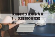 沈阳网站优化哪家专业?,沈阳SEO哪家权威? 沈阳网站优化哪家专业?,沈阳SEO哪家权威?